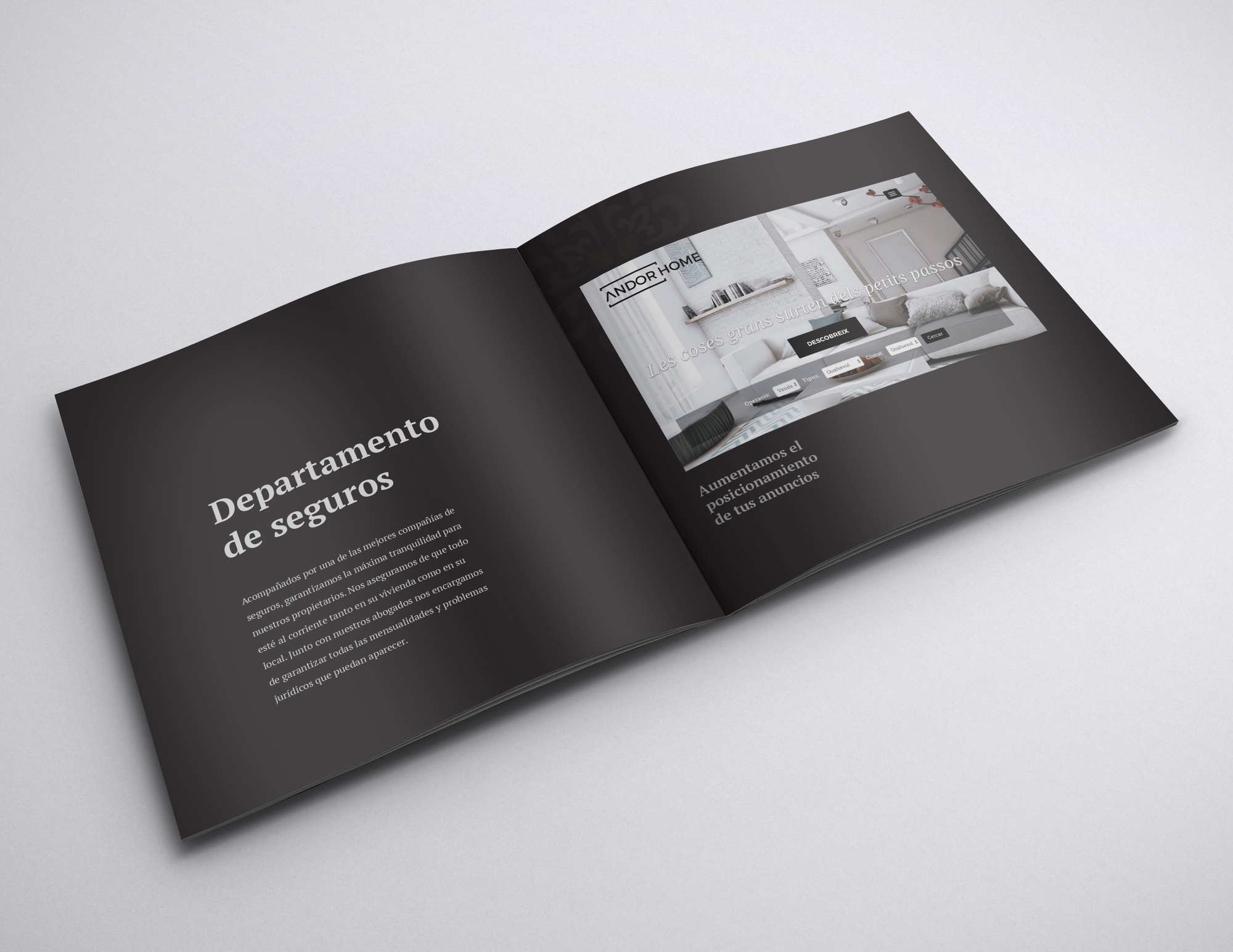 Mock-up – Brochure – 210 x 210 mm